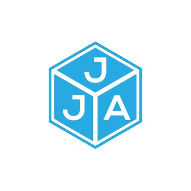 Siyah arka planda JJA harf logosu tasarımı. JJA yaratıcı harflerin baş harfleri logo kavramı. JJA harf tasarımı.