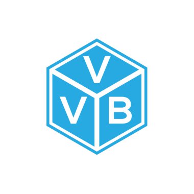 Siyah arka planda VVB harf logosu tasarımı. VVB yaratıcı harflerin baş harfleri logo kavramı. VVB harf tasarımı.