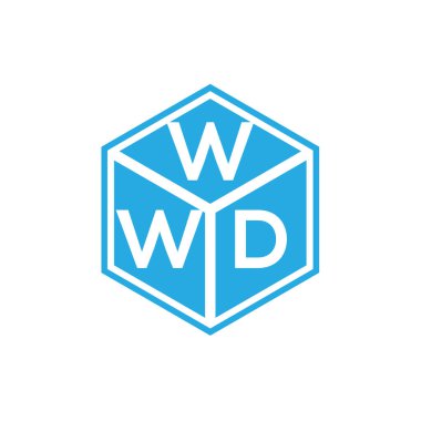 Siyah arka planda WWD harf logosu tasarımı. WWD yaratıcı harflerin baş harfleri logo kavramı. WWD harf tasarımı.