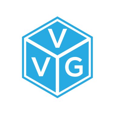 Siyah arka planda VVG harf logosu tasarımı. VVG yaratıcı harflerin baş harfleri logo kavramı. VVG harf tasarımı.
