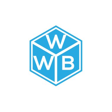 WWB harfi logo tasarımı siyah arka planda. WWB yaratıcı harflerin baş harfleri logo kavramı. WWB harf tasarımı.