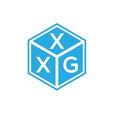 Siyah arkaplanda XXG harf logosu tasarımı. XXG yaratıcı harflerin baş harfleri logo kavramı. XXG harf tasarımı.