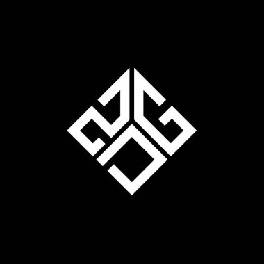 Siyah arkaplanda ZDG harf logosu tasarımı. ZDG yaratıcı harflerin baş harfleri logo kavramı. ZDG harf tasarımı.
