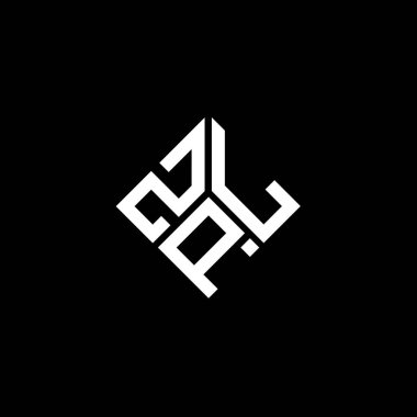 Siyah arkaplanda ZPL harf logosu tasarımı. ZPL yaratıcı harflerin baş harfleri logo kavramı. ZPL harf tasarımı.