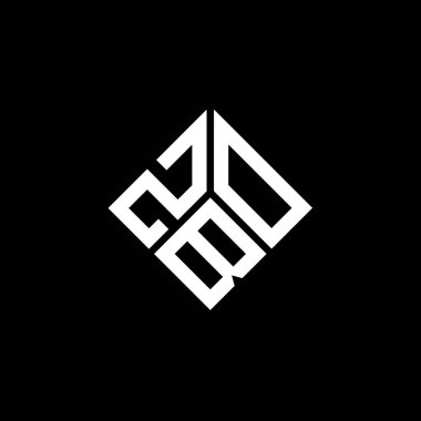 Siyah arka planda ZBO harfi logo tasarımı. ZBO yaratıcı harflerin baş harfleri logo kavramı. ZBO harf tasarımı.