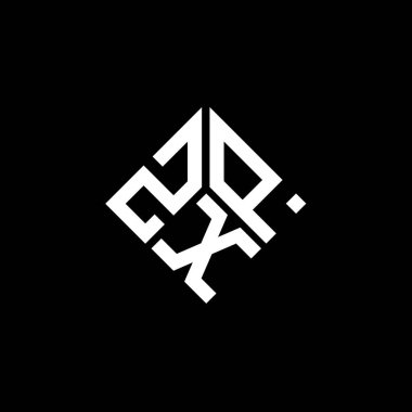 Siyah arkaplanda ZXP harf logosu tasarımı. ZXP yaratıcı harflerin baş harfleri logo kavramı. ZXP harf tasarımı.
