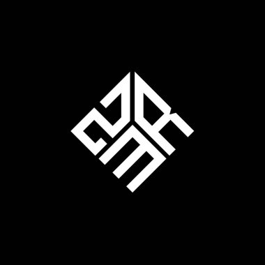 Siyah arka planda ZMR harf logosu tasarımı. ZMR yaratıcı harflerin baş harfleri logo kavramı. ZMR harf tasarımı.