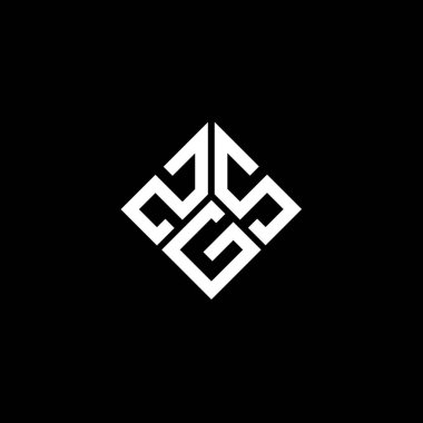 Siyah arka planda MobileZGS harf logosu tasarımı. ZGS yaratıcı harf logosu konsepti. ZGS harf tasarımı.