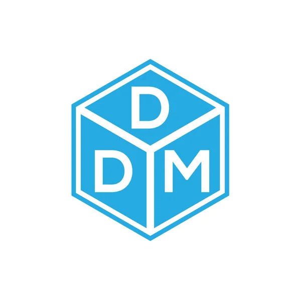 Σχεδιασμός Λογότυπου Επιστολής Ddm Μαύρο Φόντο Ddm Δημιουργική Αρχικά Γράμμα — Διανυσματικό Αρχείο