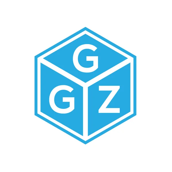 Diseño Del Logotipo Letra Ggz Sobre Fondo Negro Ggz Iniciales — Archivo Imágenes Vectoriales