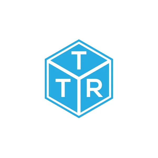 Ttr Letter Logo Design Black Background Ttr Creative Initials Letter — Stockový vektor