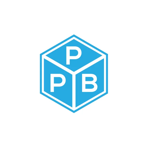 Дизайн Логотипа Ppb Чёрном Фоне Ppb Креативные Инициалы Буквенная Концепция — стоковый вектор