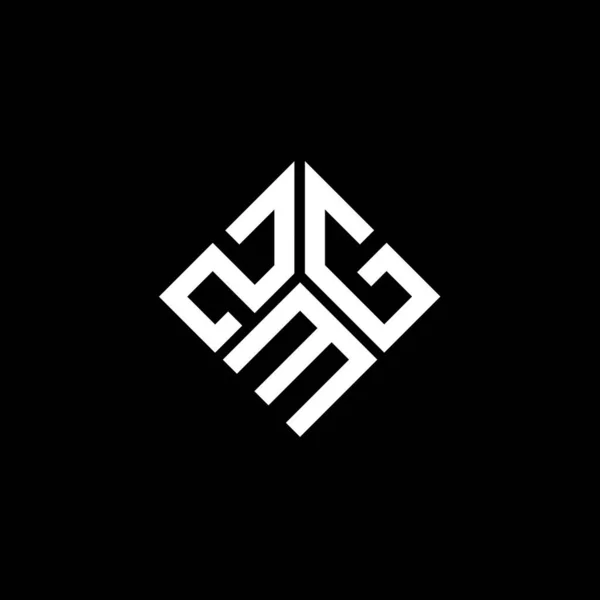 Zmg Letter Logo Design Black Background Zmg Creative Initials Letter — Stock Vector