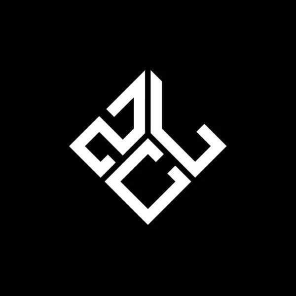Zcl Lettre Logo Design Sur Fond Noir Zcl Initiales Créatives — Image vectorielle