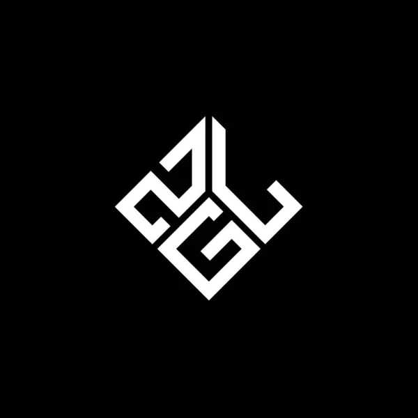 Projeto Logotipo Letra Zgl Fundo Preto Zgl Iniciais Criativas Conceito —  Vetores de Stock