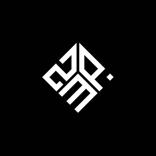 Mobilezmp Дизайн Логотипу Літер Чорному Тлі Творчі Ініціали Zmp Мають — стоковий вектор