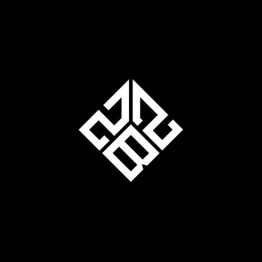 Siyah arkaplanda ZBZ harf logosu tasarımı. ZBZ yaratıcı harf logosu konsepti. ZBZ harf tasarımı.