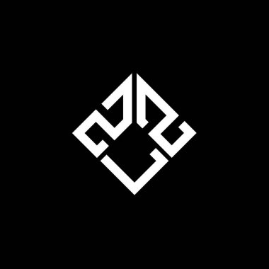 Siyah arkaplanda ZLZ harf logosu tasarımı. ZLZ yaratıcı harf logosu konsepti. ZLZ harf tasarımı.