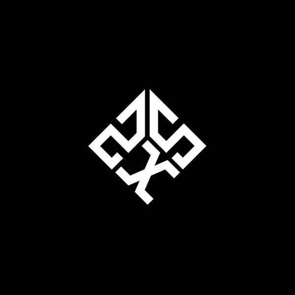 Σχεδιασμός Λογότυπου Γραμμάτων Zxs Μαύρο Φόντο Zxs Δημιουργική Αρχικά Γράμμα — Διανυσματικό Αρχείο