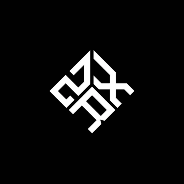 Projekt Logo Litery Zrx Czarnym Tle Kreatywne Inicjały Zrx Koncepcja — Wektor stockowy