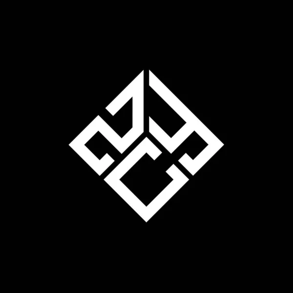 Σχεδιασμός Λογότυπου Επιστολής Zcy Μαύρο Φόντο Δημιουργικά Αρχικά Zcy Έννοια — Διανυσματικό Αρχείο