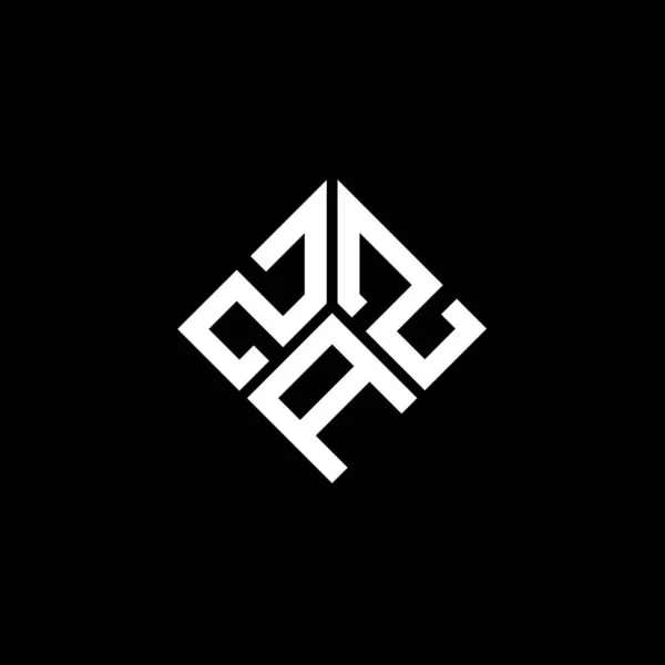 Zaz Lettre Logo Design Sur Fond Noir Zaz Initiales Créatives — Image vectorielle