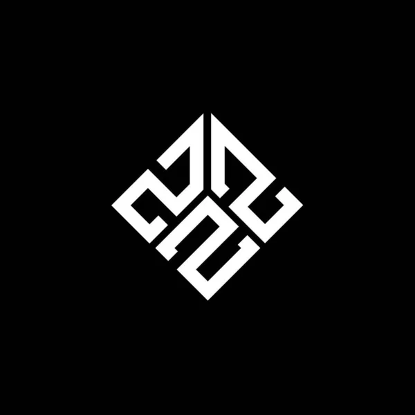 Zzz Letter Logo Design Black Background Zzz Creative Initials Letter — Stock Vector