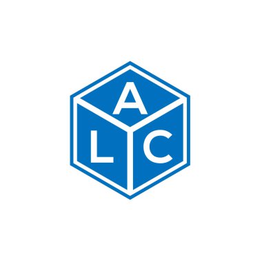 Siyah arka planda ALC harfi logo tasarımı. ALC yaratıcı harflerin baş harfleri logo kavramı. ALC harf tasarımı.