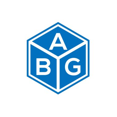 Siyah arka planda ABG harfi logo tasarımı. ABG yaratıcı harflerin baş harfleri logo kavramı. ABG harf tasarımı.