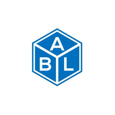 ABL harf logo tasarımı siyah arka planda. ABL yaratıcı harflerin baş harfleri logo kavramı. ABL harf tasarımı.