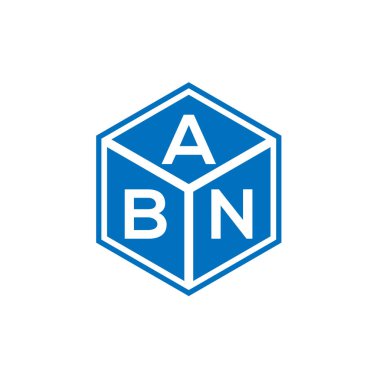 ABN harfi logo tasarımı siyah arka planda. ABN yaratıcı harflerin baş harfleri logo kavramı. ABN harf tasarımı.