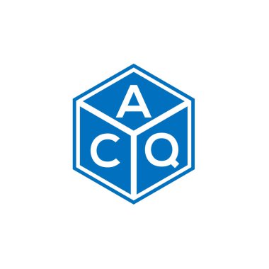 Siyah arka planda ACQ harfi logo tasarımı. ACQ yaratıcı harflerin baş harfleri logo kavramı. ACQ harf tasarımı.