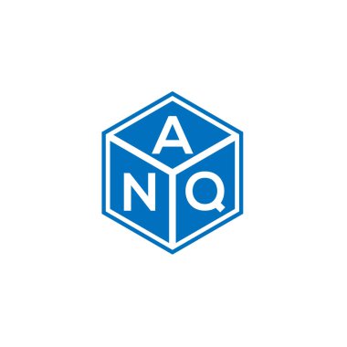 Siyah arka planda ANQ harfi logo tasarımı. ANQ yaratıcı harflerin baş harfleri logo kavramı. ANQ harf tasarımı.