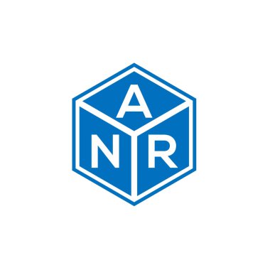 Siyah arka planda ANR harfi logo tasarımı. ANR yaratıcı harflerin baş harfleri logo kavramı. ANR harf tasarımı.