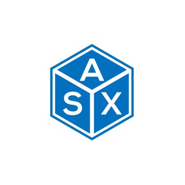 Siyah arkaplanda ASX harfli logo tasarımı. ASX yaratıcı harflerin baş harfleri logo kavramı. ASX harf tasarımı.