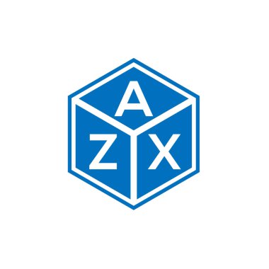 Siyah arkaplanda AZX harfli logo tasarımı. AZX yaratıcı harflerin baş harfleri logo kavramı. AZX harf tasarımı.