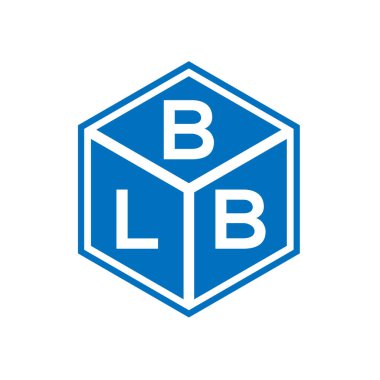 Siyah arka planda BLB harfi logo tasarımı. BLB yaratıcı harflerin baş harfleri logo kavramı. BLB harf tasarımı.