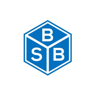 Siyah arka planda BSB harfi logo tasarımı. BSB yaratıcı harflerin baş harfleri logo kavramı. BSB harf tasarımı.