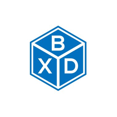 Siyah arkaplanda BXD harf logosu tasarımı. BXD yaratıcı harflerin baş harfleri logo kavramı. BXD harf tasarımı.