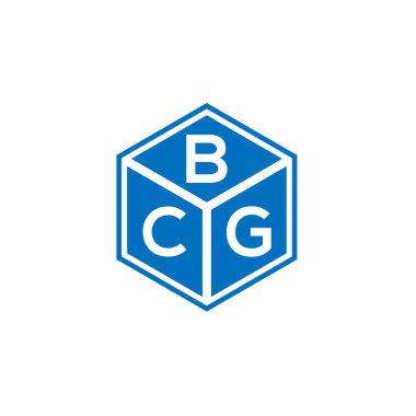 Siyah arkaplanda BCG harf logosu tasarımı. BCG yaratıcı harflerin baş harfleri logo kavramı. BCG harf tasarımı.