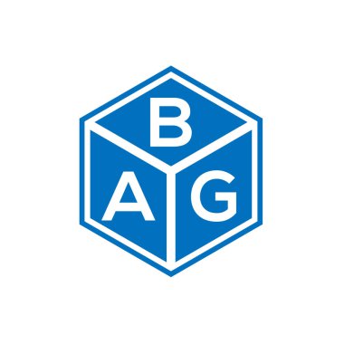 Siyah arka planda çanta harfi logosu tasarımı. Çantanın yaratıcı harfleri harf logosu konsepti. Çanta harf tasarımı.