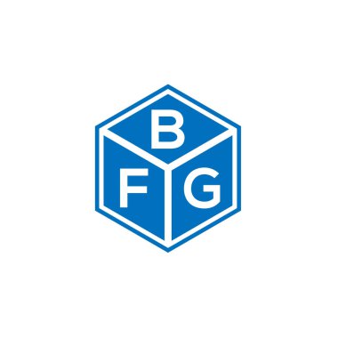 Siyah arka planda BFG harf logosu tasarımı. BFG yaratıcı harflerin baş harfleri logo kavramı. BFG harf tasarımı.