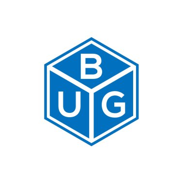 Siyah arkaplanda böcek harfi logosu tasarımı. Böcek yaratıcı harflerin baş harfleri logo kavramı. Hata harfi tasarımı.