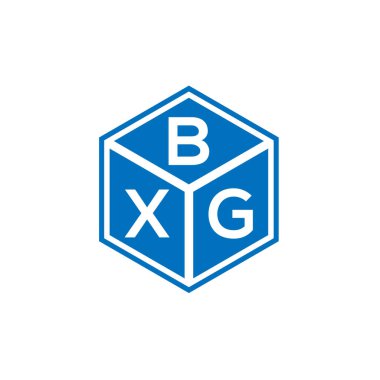 Siyah arkaplanda BXG harf logosu tasarımı. BXG yaratıcı harflerin baş harfleri logo kavramı. BXG harf tasarımı.