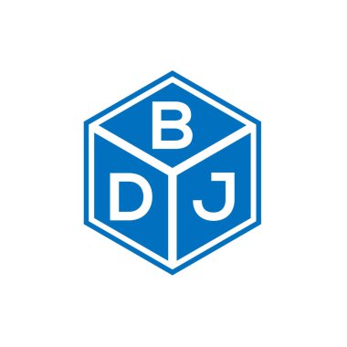 Siyah arka planda BDJ harf logosu tasarımı. BDJ yaratıcı harflerin baş harfleri logo kavramı. BDJ harf tasarımı.