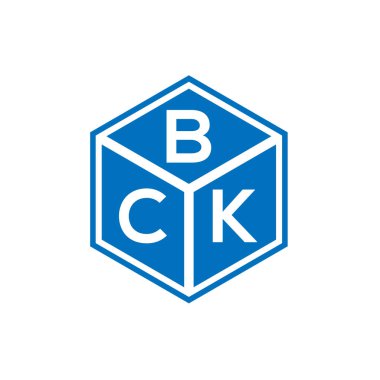 Siyah arkaplanda BCK harfi logo tasarımı. BCK yaratıcı harf logosu konsepti. BCK harf tasarımı.