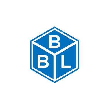 Siyah arkaplanda BBL harf logosu tasarımı. BBL yaratıcı harflerin baş harfleri logo kavramı. BBL harf tasarımı.