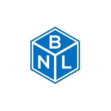 Siyah arka planda BNL harf logosu tasarımı. BNL yaratıcı harflerin baş harfleri logo kavramı. BNL harf tasarımı.