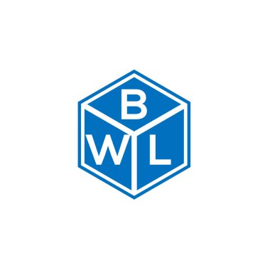 Siyah arka planda BWL harf logosu tasarımı. BWL yaratıcı harflerin baş harfleri logo kavramı. BWL harf tasarımı.