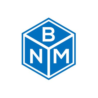 Siyah arka planda BNM harf logosu tasarımı. BNM yaratıcı harflerin baş harfleri logo kavramı. BNM harf tasarımı.